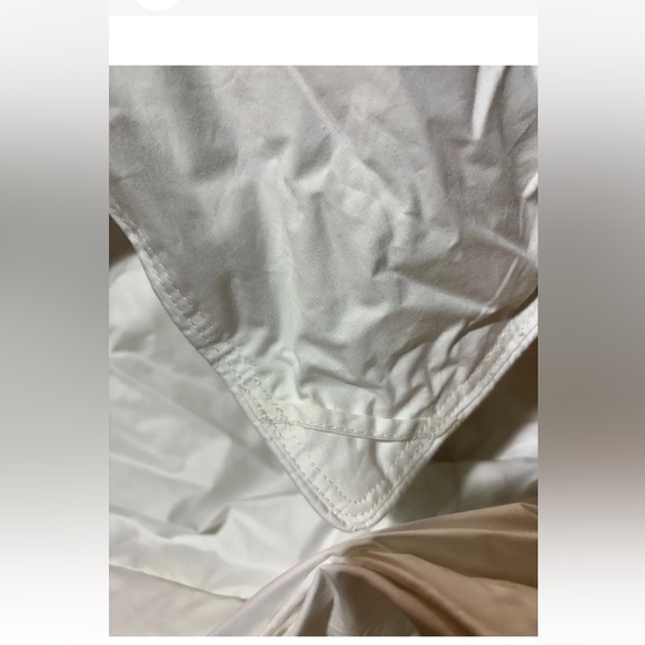 New Downlite Duvet Twin White Down Comforter Medium Weight Cotton - Picture 4 of 4